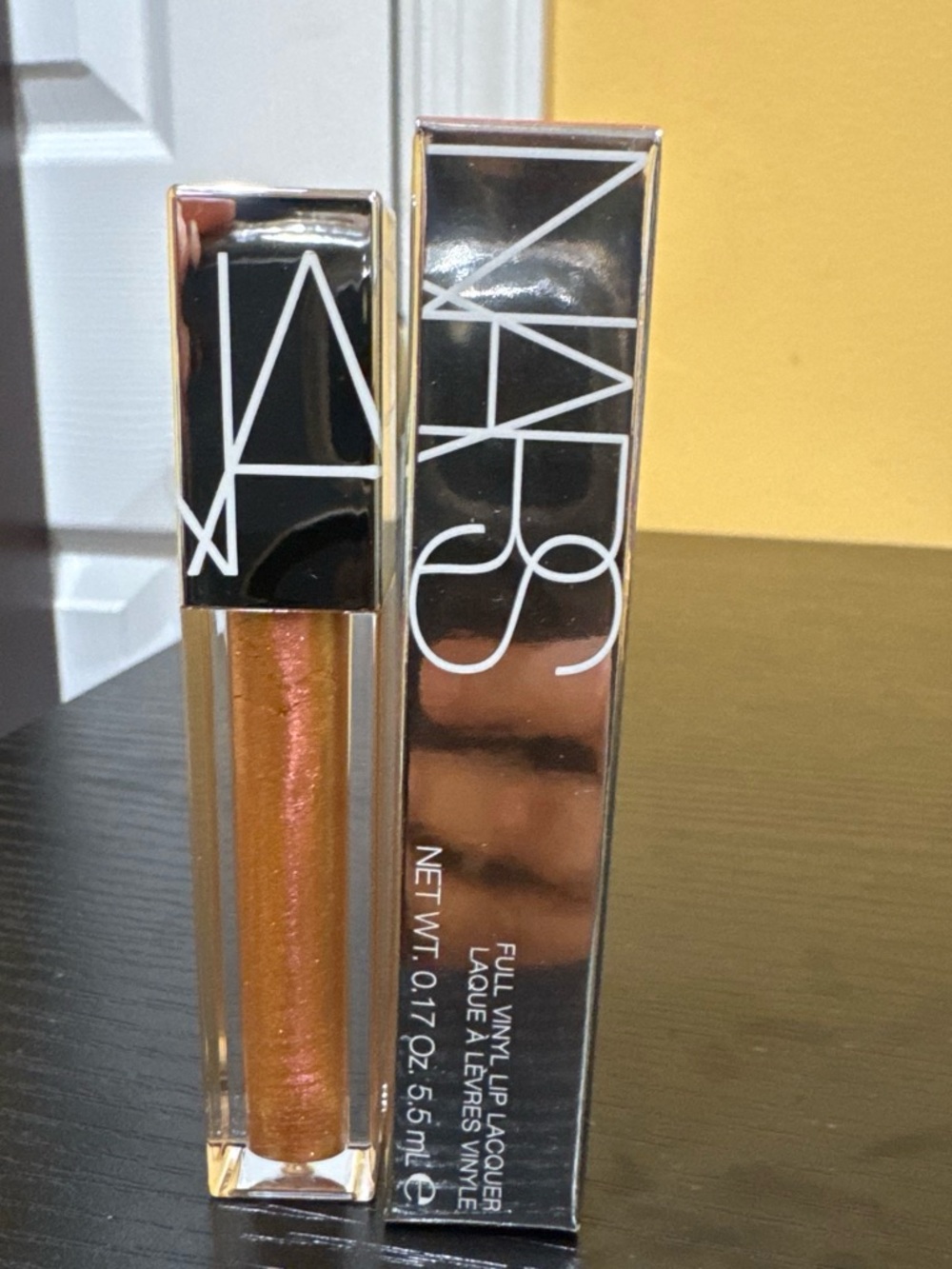 NARS Full Vinyl Lip Lacquer Cape Town 5.5mL / 0.17oz Metallic Copper Bronze NIB